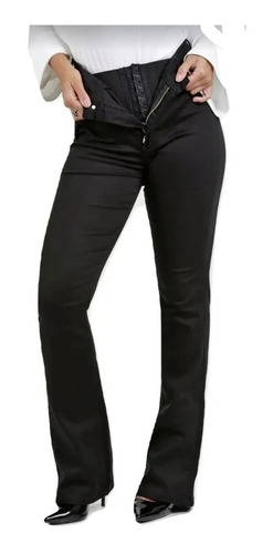 Calça Jeans Sawary Flare C Lycra Original Cinta Modeladora