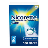 Chicle De Nicotina Nicorette 2mg Para Dejar De Fumar Sabor