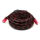 Cable Hdmi 20 Metros Doble Filtro Mallado Punta Dorada