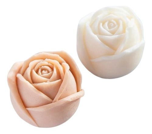 Kit 2 Molde Silicone Rosa M528 Flor Vela Resina Decoração