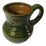 Taza De Barro Verde Artesanal Oaxaca Oaxaqueña