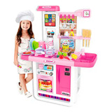 Cocina Grande Nevera Kitchen Sonidos Agua 50 Accesorios