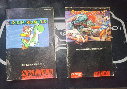 Manuales Para Super Mario Word Y Street Fighter 