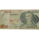 Billete Colombiano De 1000 Pesos De 1979