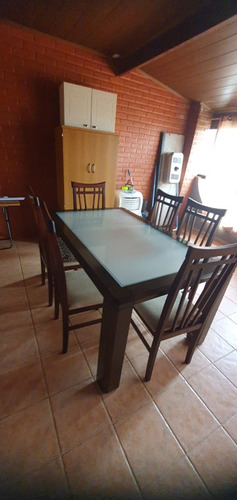 Mesa De Jantar 6 Cadeiras Com Buffet 