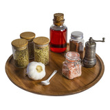 Tb Home Organizador De Madera De Acacia Lazy Susan Para Coci