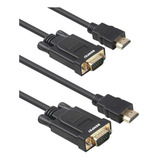 Hdmi A Vga, Benfei 2 Pack Hdmi A Vga Cable De 6 Pies Ma...