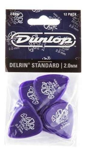 Uñetas Jim Dunlop 41p 2.0 Delrin 500 Pack X 12