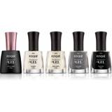 Kit Esmalte Diamond Gel Risque 2 Branco Cinza Preto Top Coat