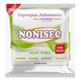 Esponja Jabonosa Paño Seco Aloe Vera Nonisec 10 U