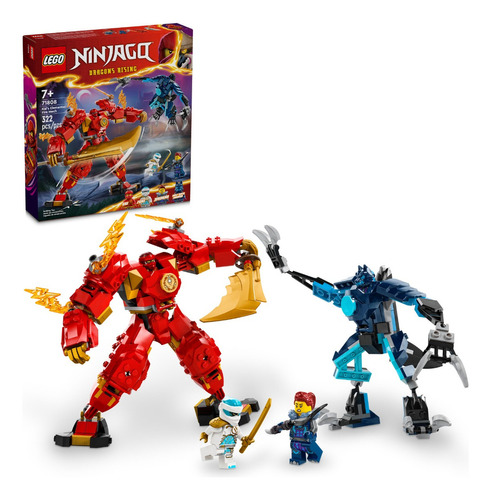 Set Lego Ninjago 71808 Mech Elemental Del Fuego 322 Pz