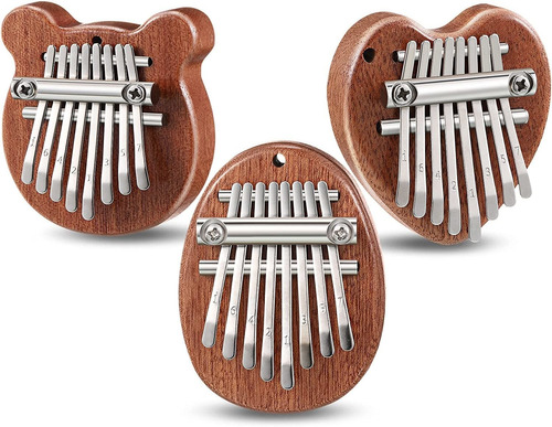 3 Piezas Mini Piano De Pulgar 8 Teclas Piano De Dedo Kalimba