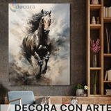 Cuadro Caballos Decoracion Artistica Elegante 60x40 Anim10