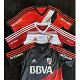 Combo Tres Camisetas De River Suplentes Talle 16 (s)