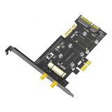 Adaptador Combinado Pcie A Pci-e 1 En 1 Y Adaptador Msata A