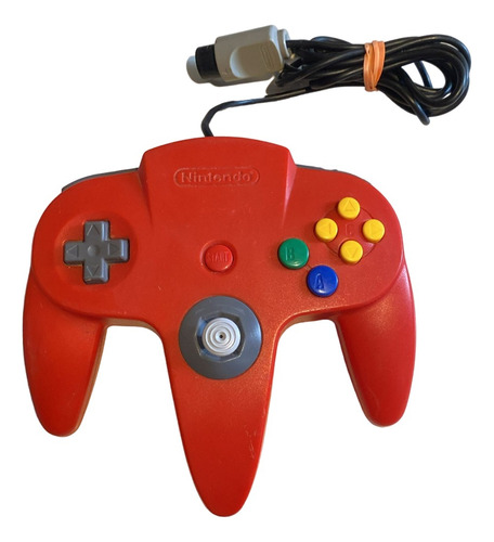 Control Rojo De N64 Usado Mando Nintendo 64 Palanca 9/10