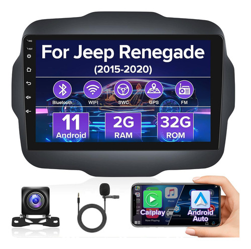 Estéreo De Coche Jeep Renegade Radio Carplay Android 11 2015