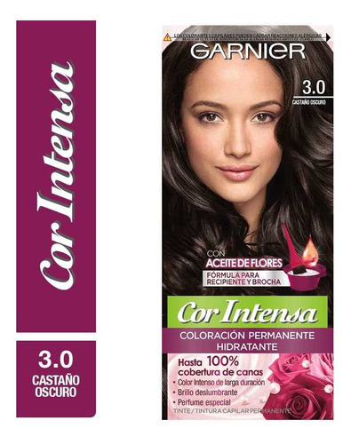 Coloración Nutrisse Cor Intensa 3.0 Castaño Oscuro