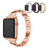 Pulseira Aço Feminina Para Apple Watch 40mm 41mm Serie 6 7  