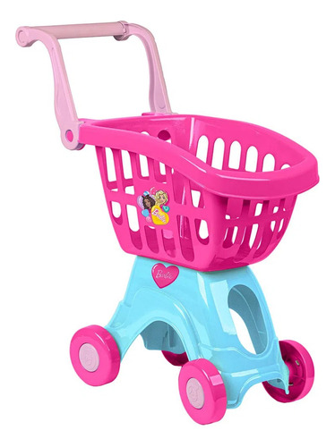 Carrinho Infantil De Compras Da Barbie 50cm - Cotiplás 2493