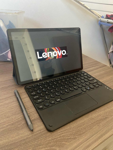 Tablet Lenovo Semi-novo + Teclado Chip E Facial Desenho