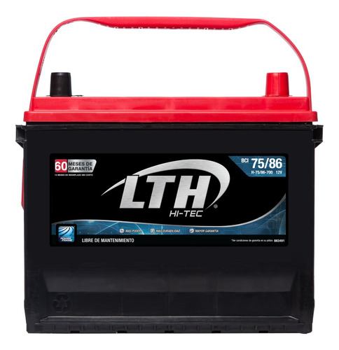 Bateria Lth Hi-tec Nissan X-terra 2001 - H-75/86-700