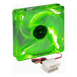 Zfan12g Disipador De Calor Grande 12v 12cm Verde Computoys