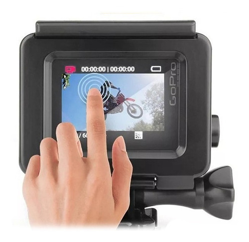 Tapa Trasera Touch Tactil Carcasa Gopro Hero 4 Silver Black