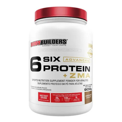 Whey Protein 6 Six Protein Advanced C\u002F Zma 900g Bodybuilders Sabor Chocolate | Frete grátis