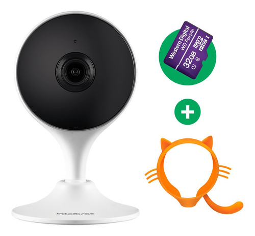 Kit Câmera Int. Wi-fi Full Hd Im3 C C/cartão + Capa Gato