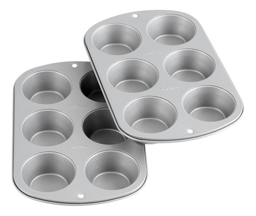 Wilton Recipe Molde Para Muffins Estándar Antiadherente De 6