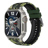 Relógio Smartwatch Blulory Sv Watch Tático Camuflado 