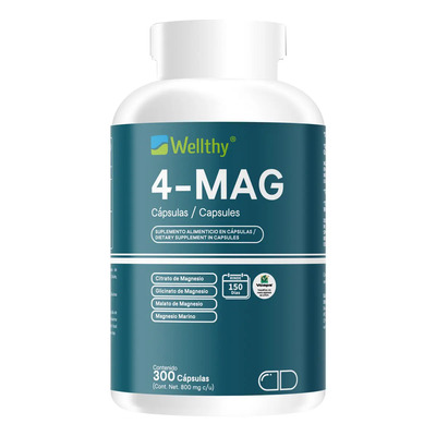 Wellthy 4-mag 300 Cápsulas 150 Porcion | Envío gratis