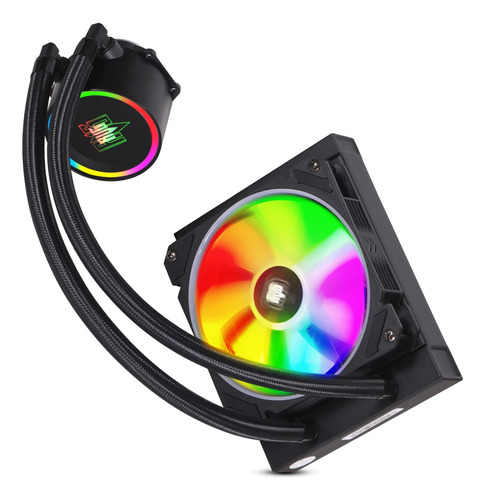 Water Cooler 120mm 1 Fan Rgb Para Cpu Processador Intel Amd