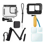 Kit P Gopro Hero 9 10 Black Estanque Película Capa Tripé 3w