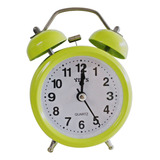 Relógio Despertador Antigo Retro Som Alto Acorda Fácil Verde