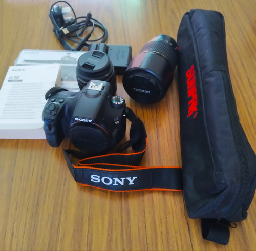 Camara De Fotos Sony A58+lentes+trípode+mochila/ El Calafate