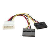 Cable Alimentacion Manhattan Divisor Y Sata 0.15m X2 Molex 4