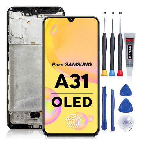 Pantalla Para Samsung A31 Oled Premium Display Con Marco