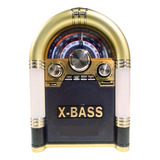 Bocina Tipo Antigua Vintage Bluetooth Aux Usb Radio Fm X-bas