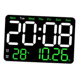 Reloj Despertador Digital Con Pantalla De Temperatura De Par
