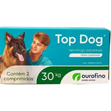 Vermífugo Top Dog 30kg Ouro Fino - 2 Comprimidos