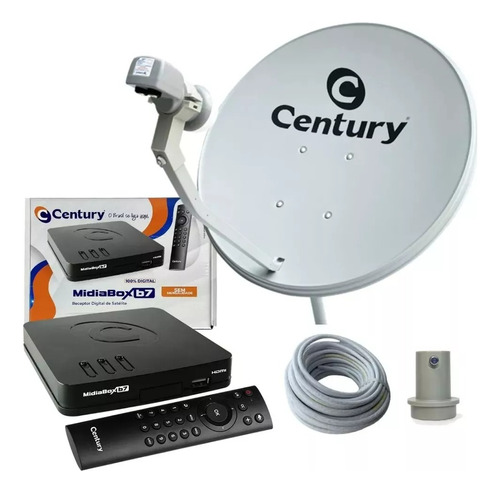 Nova Antena Parabólica Ku Completa 100/% Livre Century 