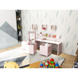 Msesinha E Cadeira Infantil Com Bauorganizador De Brinquedos