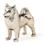Figurina Canina Samoyedo De Estilo Artístico.