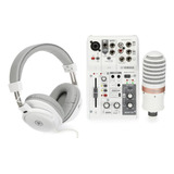 Mixer Consola Yamaha Ag03 Mk2 Pack Streaming Podcast Cuo