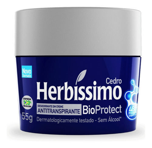 Desodorante Creme Cedro Herbíssimo 55g