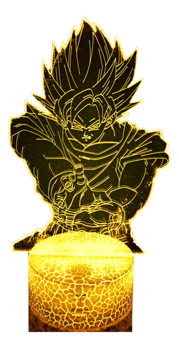 Kamehameha Goku Lampara Ilusión 3d 7 Colores Led Dragon Ball