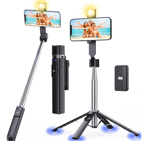 Ambertronix Tripode De Palo Selfie De 40 Pulgadas, Luz Integ