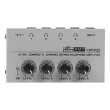 Microamp Ha400 Amplificador Audífonos Estéreo 1 Input 4 Ch
